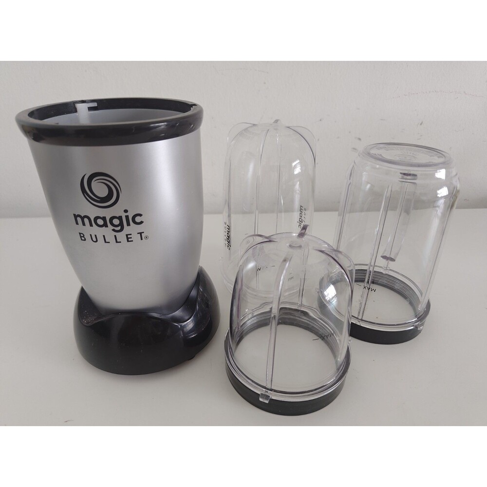 MISSING BLADE Magic Bullet 4 Piece Personal Blender MBR-0401WM, Black